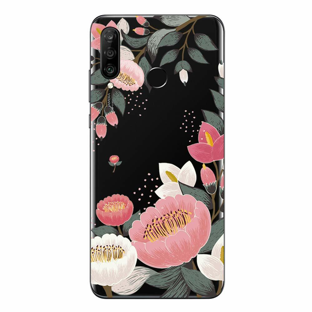 4€ Sur Coque Pour Huawei P30 Lite/ P30 Lite XL Anti-choc Souple Angles Renforces Transparente Fleurs Violettes Et Oranges La Coque Francaise