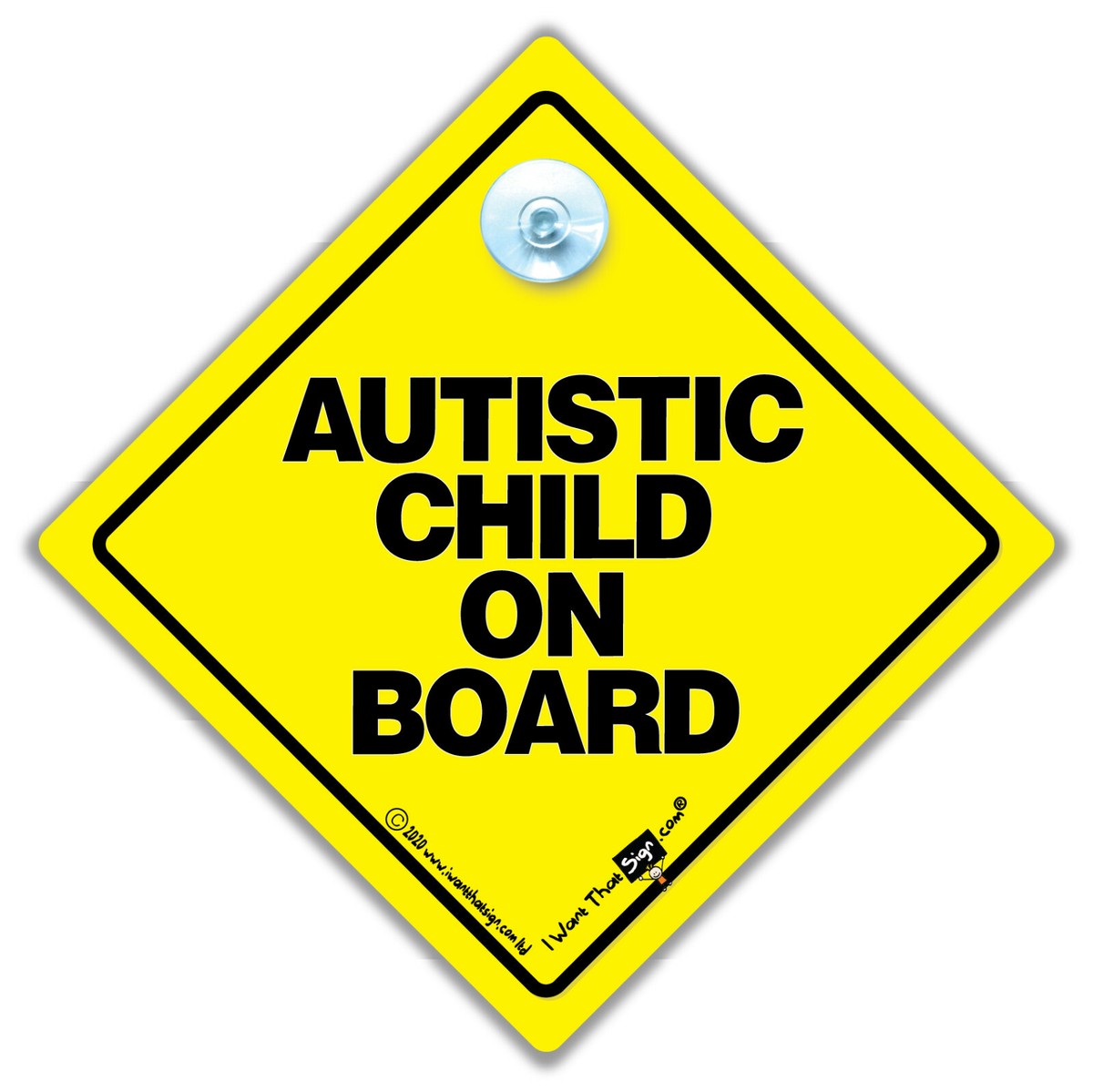 Baby On Board Style Autism Sign Autistic Child On Board Car Sign With ...