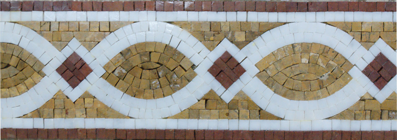 Eye Diamond Geometry Twist Design Border Marble Mosaic | eBay