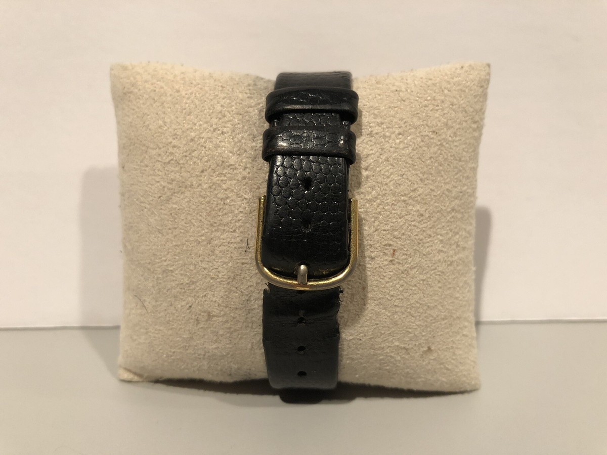 Montre-bracelet Pierre Cardin Collection Diamant - Cadran Noir, Bracelet Cuir - Occasion