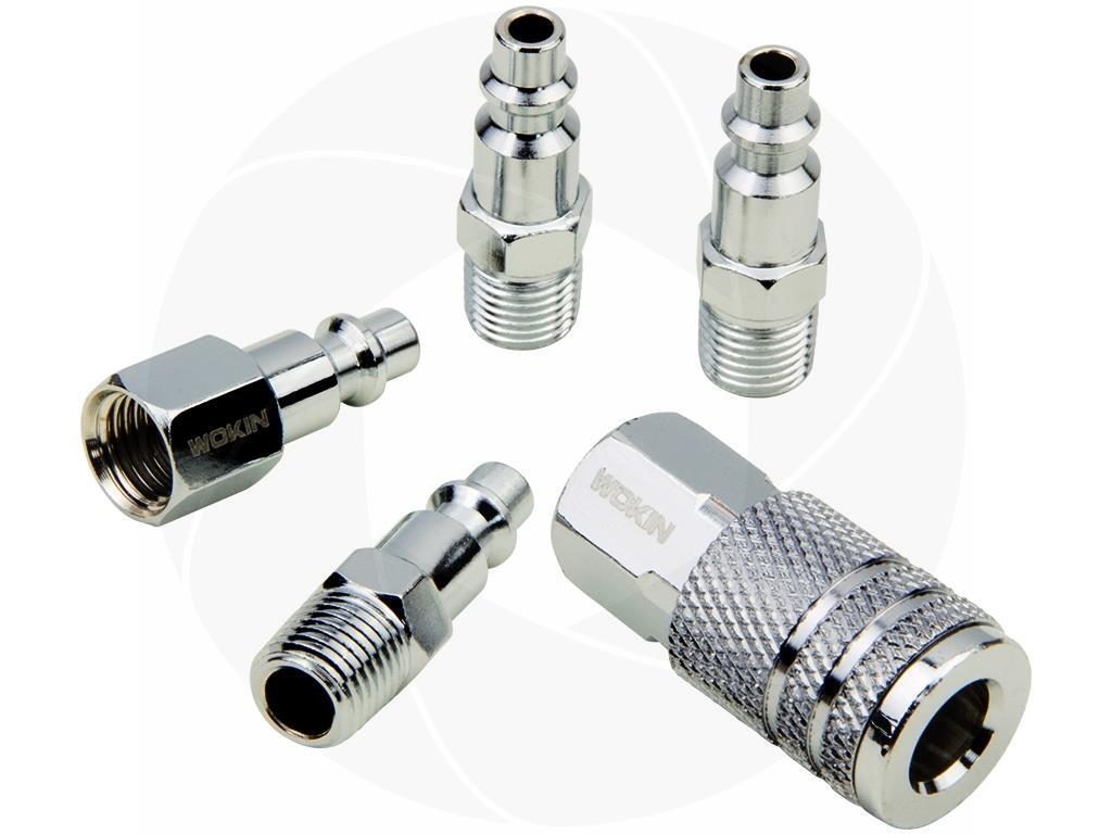 5pcs Air Hose Fittings 1/4in NPT Quick Connect Release Coupler Connector Plugs