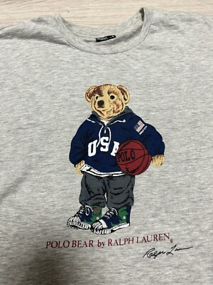 Vintage 90's Polo Ralph Lauren Bear Made in USA size XL | eBay