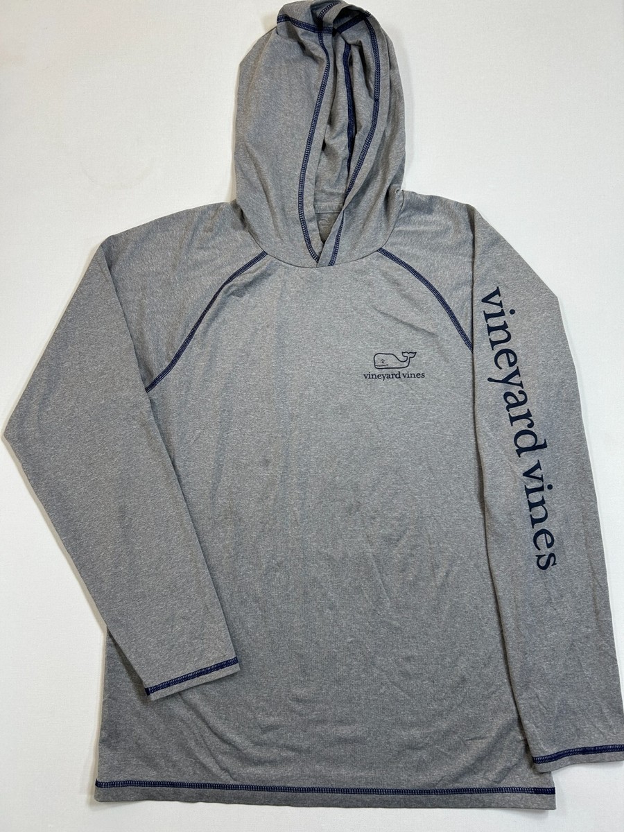 Vineyard Vines Performance Hoodie Mens Extra Small XS Gray Stretch  Lightweight