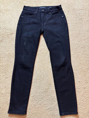 Lucky Brand Black Denim Mid-Rise Skinny Leg Slim Fit Jeans Ava 26/2 Ankle  Petite