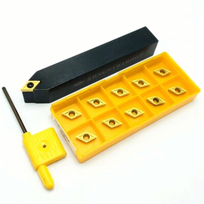 62.5° SDNCN 1616H07 16mm CNC Lathe Neutral Turning Tool Holder + DCMT21.51