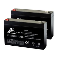 ExpertBattery 6V 7Ah SLA Battery Replacement for Toyo 3FM7 - 2 Pack