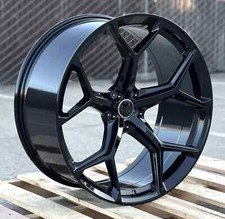 22 Rs Style Wheels Fits Audi A6 S6 A7 S7 Rs5 Rs6 Rs7 Q7 Q8 Rsq8 E-tron Rims Set