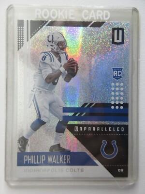 2018 Panini Unparalleled Prizm NFL Phillip PJ Walker Rookie RC Card Silver Holo