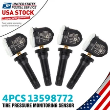 4PCS TPMS Tire Pressure Monitoring Sensor 13598772 For Cadillac DTS (2011-2007)