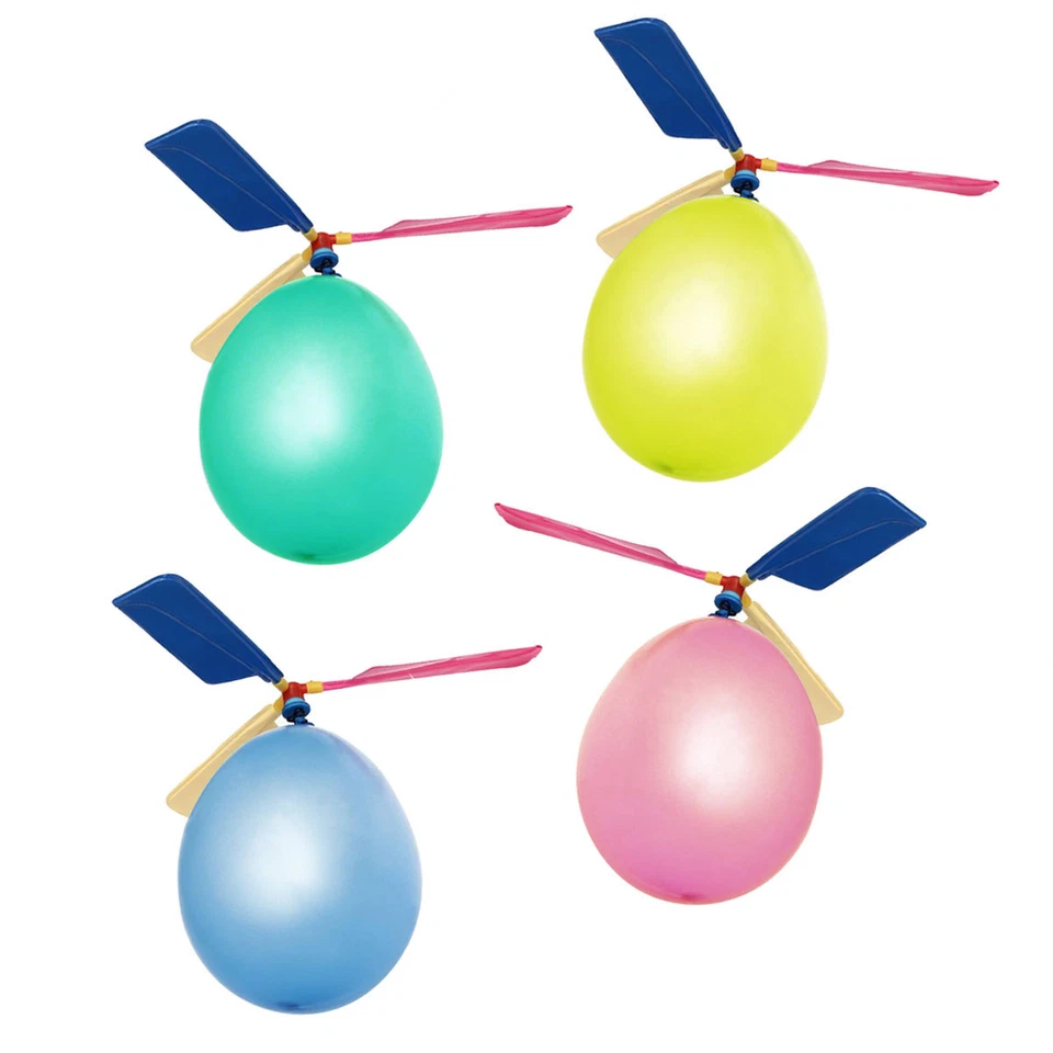 Assorted Pastel Coloured Helicopter Propeller Party Balloons For Kids - 12 Pack  - Image 2 of 3