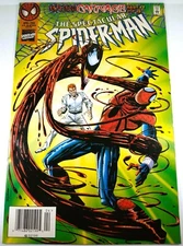 🔴🔥 SPECTACULAR SPIDER-MAN #233 NEWSSTAND VARIANT Marvel Carnage amazing venom