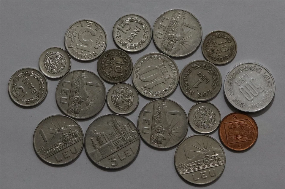 🧭 🇷🇴 LOTE MONEDAS ANTIGUAS RUMANIA DESDE 1924 B66 #27 ZM40 Foto 2 de 2