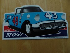 RICHARD PETTY 1957 OLSMOBILE CONVERTABLE RACING STICKER/DECAL
