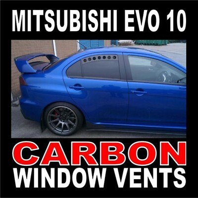 Carbon Motorsport Window Vents ''Fits'' Mitsubishi Evo EVOLUTION 10 EVO X