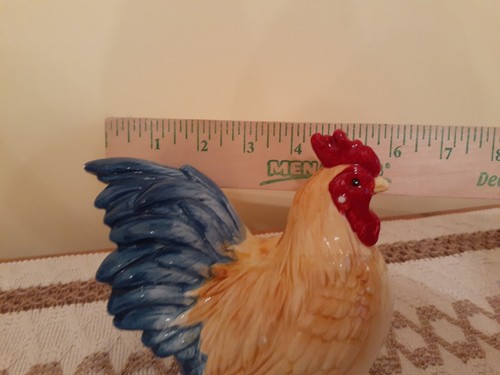 Cracker Barrel Ceramic Set Of 2 Rooster Spoon Rest & Sponge Holder Kitchen Set - Picture 7 of 13