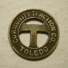 Community Traction Company (Toledo, Ohio) transit token - OH860N