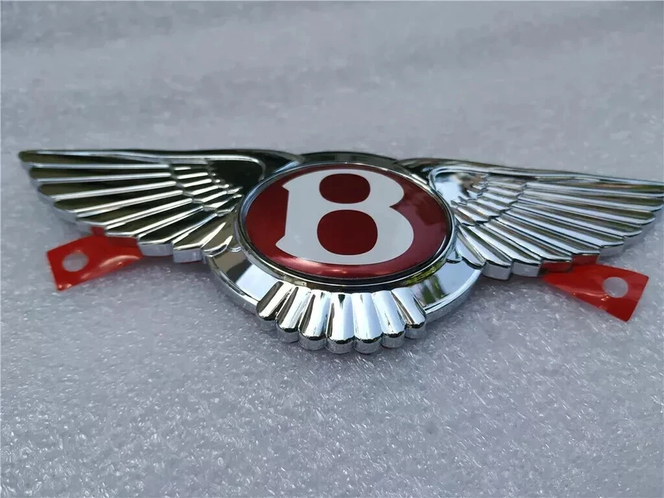 Bentley Continental GT GTC Flying Spur Emblem Front Grille Wing Red Badge - Image 3 of 3