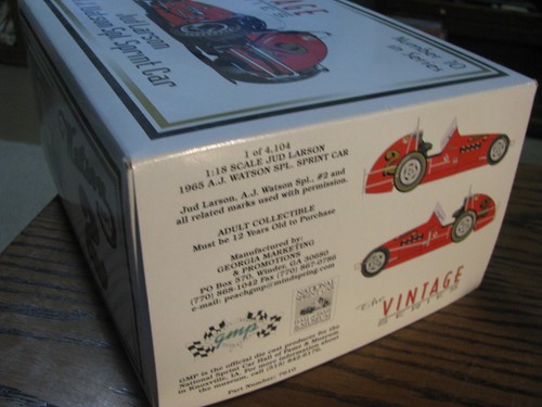 GMP Jud Larson A.J. Watson Spl. Sprintauto mit Coa Die Vintage Serie #DH SH 1B - Bild 10 von 14