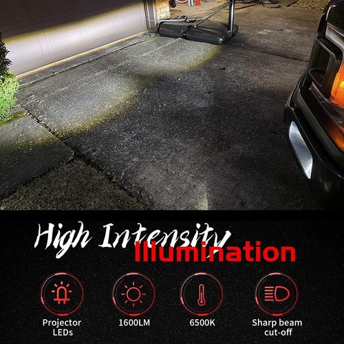 Pair LED Fog Lights DRL Lamps Right & Left Sides For Ford F150 2015-2020 Pickup - Picture 3 of 9