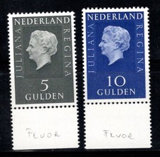 Pays-Bas 1970 Mi. 944-945 Neuf * MH 100% Reine Juliana