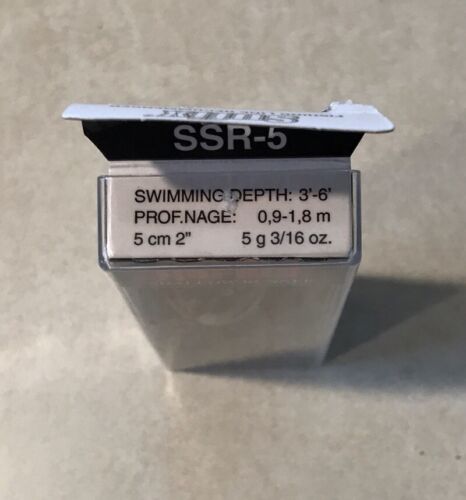 Rapala Shallow Shad Rap SSR-5 BLACK WONDERBREAD Shallow Runner 3-6’ NEW 3/16oz - Picture 3 of 4