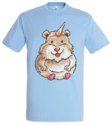 Hamstercorn T-Shirt Hamster Unicorn Fun Geek Nerd Pixel Retro Gamer Gaming
