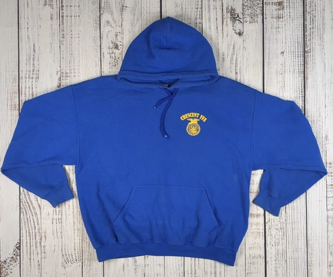 FFA Future Farmers of America Pullover Hoodie Size XL Blue Logo