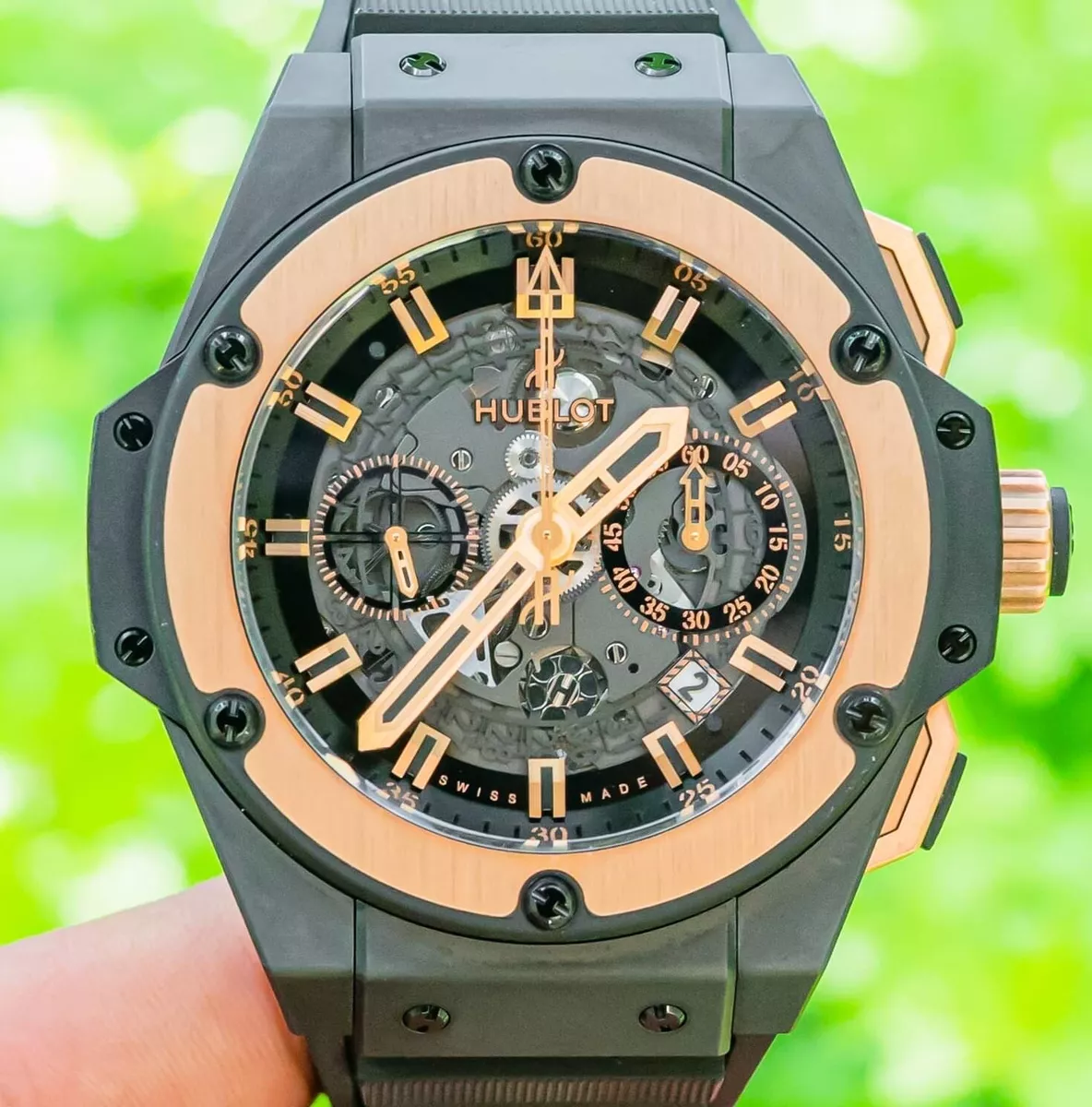 Hublot unico rose clearance gold