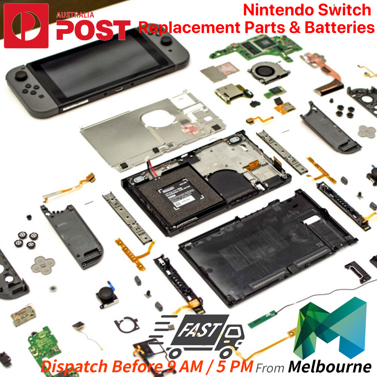 Nintendo Switch /Lite Parts SR/SL/ZR/ZL/L Ribbon Cable,Batteries