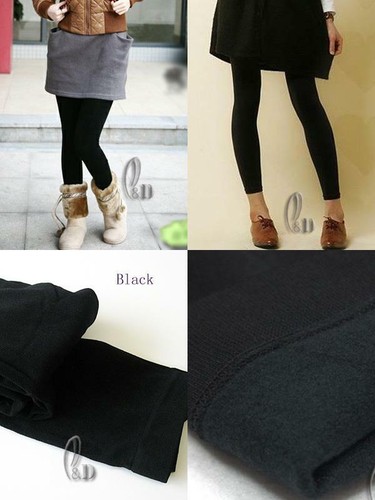 AU SELLER Warm Fleece Thick Ankle Tights Footless Pantyhose hos069 - Picture 3 of 15