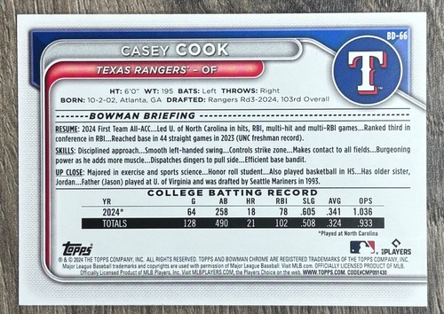 2024 Bowman Draft Baseball PAPER BASE Pick Your Card FREE SHIPPING - Picture 132 of 400