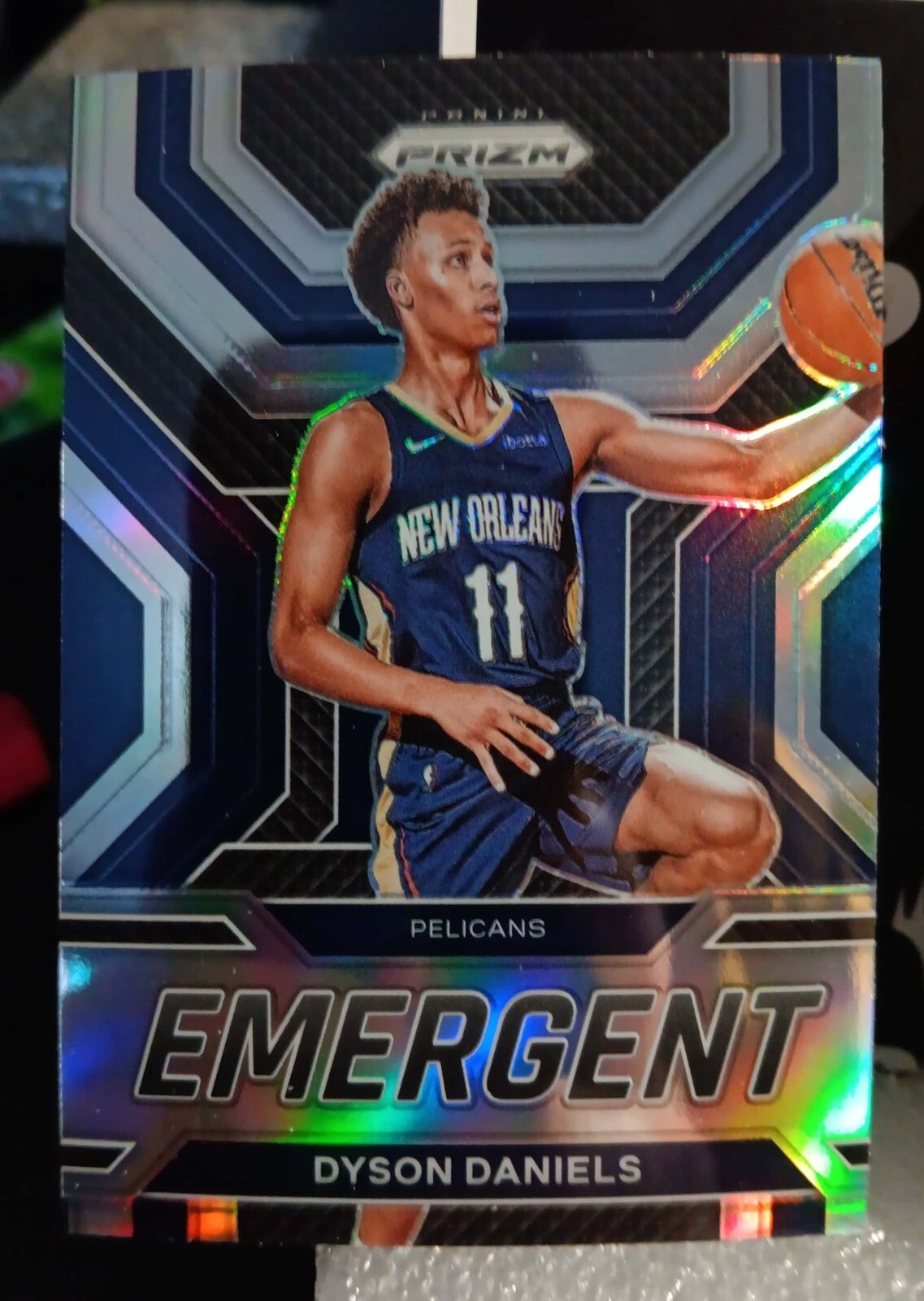 2022-23 Panini Prizm #4 Dyson Daniels Silver Prizm Emergent Card