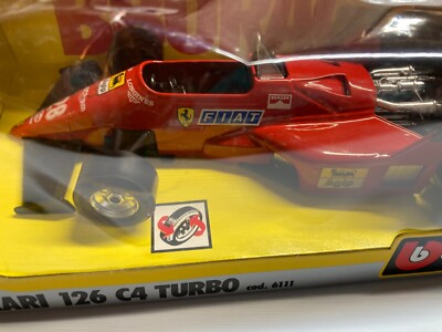 Burago, Ferrari 126 C4 Turbo Berger  #28 cod 6111 1:24, DALLAS TX F1 RACE 1984