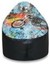 bean bag factory "no expiration date" bean bag cover - skeleton on bike new