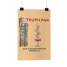 Tropicana Lodge Motel Poster/Print/Greeting Card Tiki Mid-Century Modern