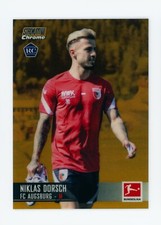 2021-22 Niklas Dorsch Topps Stadium Club Chrome Gold Refractor Rookie Card 50/50. rookie card picture