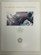 1991 Chrysler Technical Specifications Brochure