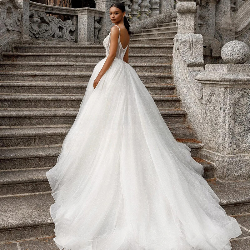 Elegant A-Line Wedding Dresses Sweetheart Sleeveless Lace Applique Bridal  Gowns | eBay