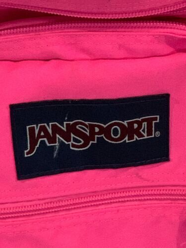 Jansport Big Student Backpack TDN7 Hot Pink Monogrammed with KWM Preppy Fun Cool - Picture 2 of 16