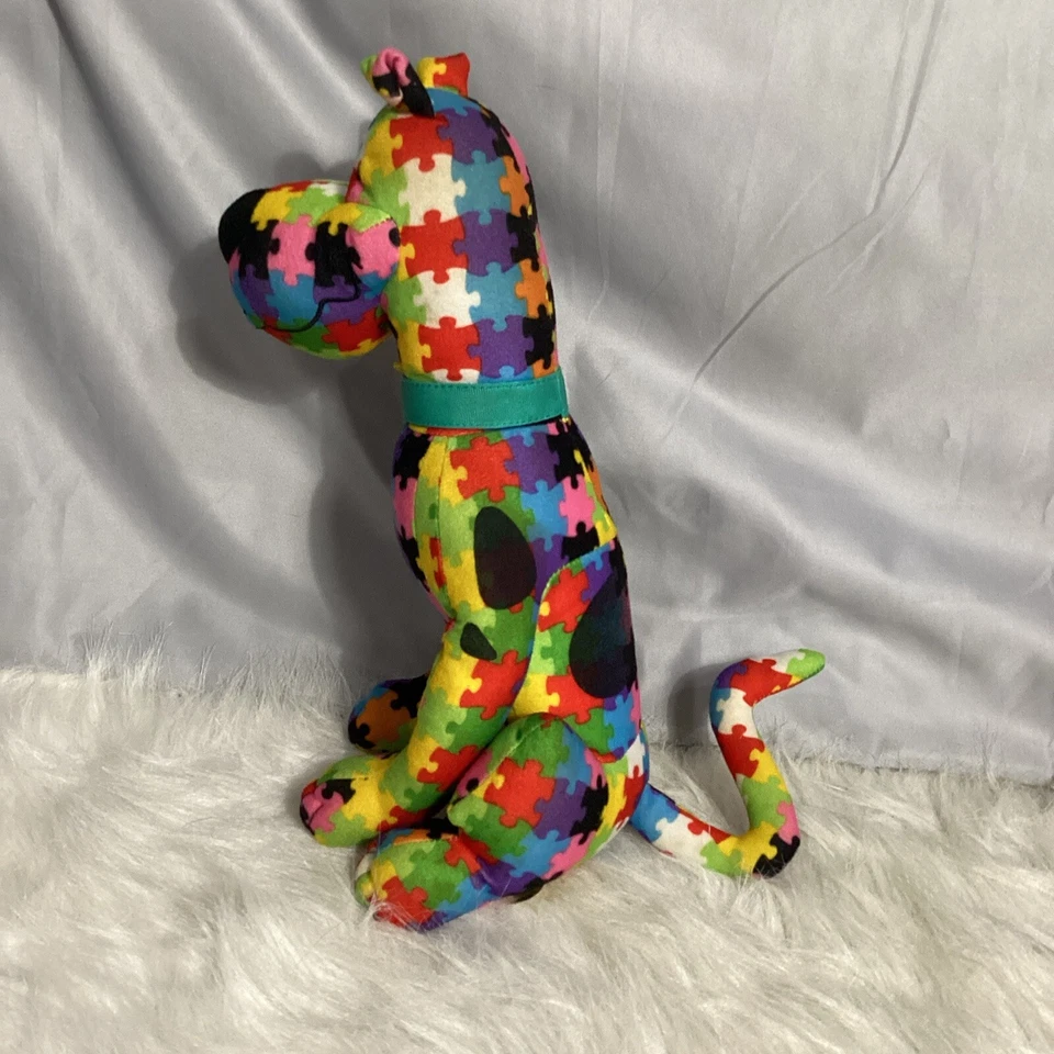 Scooby-Doo 2019 Autism Awareness 12” pieza de rompecabezas de peluche Toy Factory 89 Foto 4 de 4
