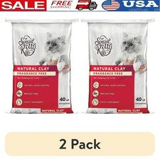 Non-Clumping Clay Cat Litter Unscented Odor Control 40lbs 99 Dust Free Absorbent