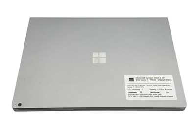 Microsoft Surface Book 3 15'' Intel Core i7 - 1065G7 1.30GHz,256GB