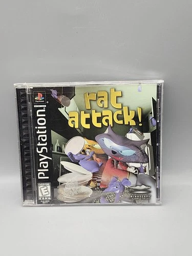 Rat Attack Sony PlayStation PS1 Game Disc Case Mindscape NTSC-U/C 1999 E Puzzle