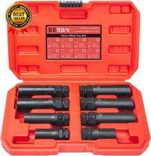6 Spline  7 Spline Lug Nut Socket Set, Drive Wheel Lock Key, Locking Nut Remova