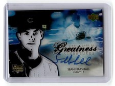 2004 UD Future Stars Sean Marshall Signed Card #140 Rookie Cubs On Card Auto. rookie card picture