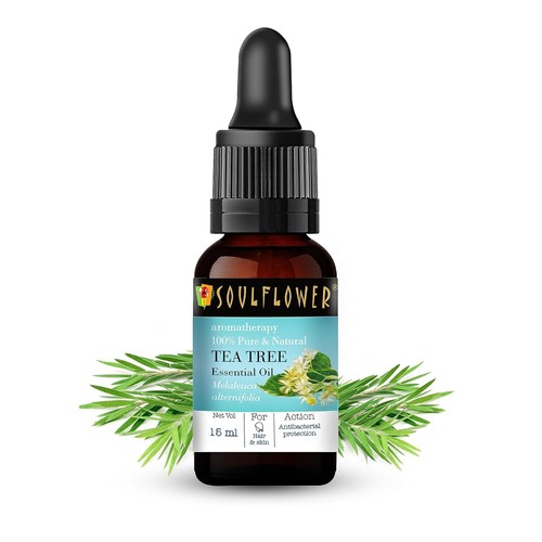 Soulflower Tea Tree Essential Oil For Hair Pure Natural 15 ML - Picture 2 of 5