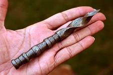 Custom Made Hand Forged Damascus Steel Kris Blade Tri Edged Dagger Knife 2417