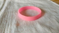 Vintage Collectible Pink Silicone Bracelet