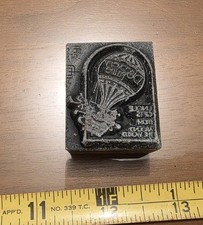 Vtg Letterpress Printing Block Discovery Faire Gifts From Around the World