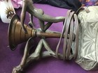 Antique Art Deco naked flapper  lady light needs repaired for light to work — photo 6